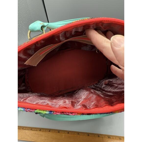 Colorful Mexican Folk Art Tote Bag with Doll Design & Floral Print - Picture 4 of 9